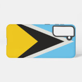 Saint Lucia Flag Samsung Galaxy Hoesje (Achterkant horizontaal)