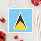 Saint Lucia Flag Servet (Insitu)