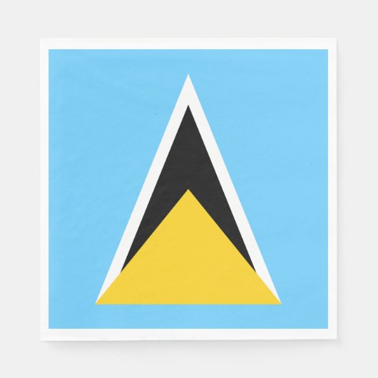 Saint Lucia Flag Servet (Voorkant)
