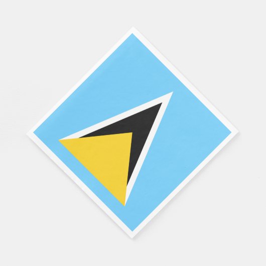 Saint Lucia Flag Servet (Hoek)
