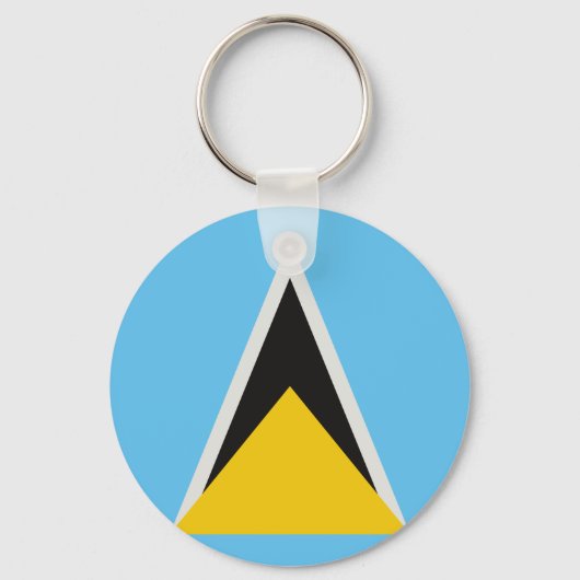 Saint Lucia Flag Sleutelhanger (Voorkant)