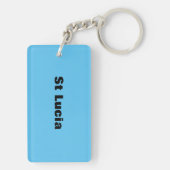 Saint Lucia Flag Sleutelhanger (achterkant)