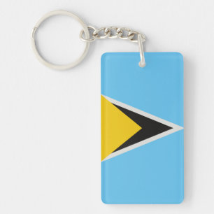 Saint Lucia Flag Sleutelhanger