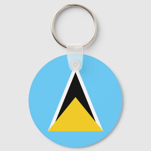 Saint Lucia Flag Sleutelhanger (Voorkant)