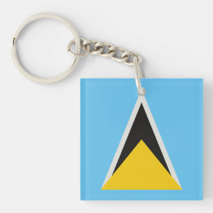 Saint Lucia Flag Sleutelhanger