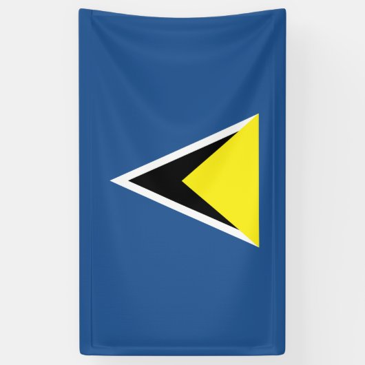 Saint Lucia Flag Spandoek (Verticaal)
