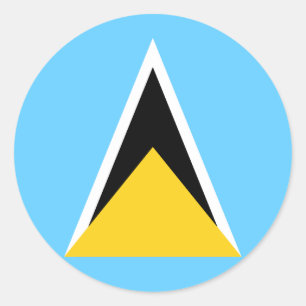 Saint Lucia Flag Sticker