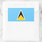 Saint Lucia Flag Sticker (Tas)
