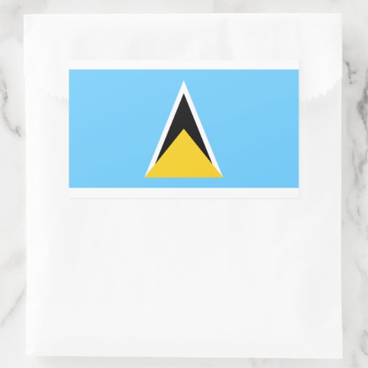 Saint Lucia Flag Sticker (Tas)