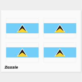 Saint Lucia Flag Sticker