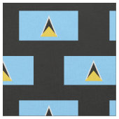 Saint Lucia Flag Stof (Close Up)