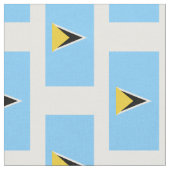 Saint Lucia Flag Stof (Close Up)