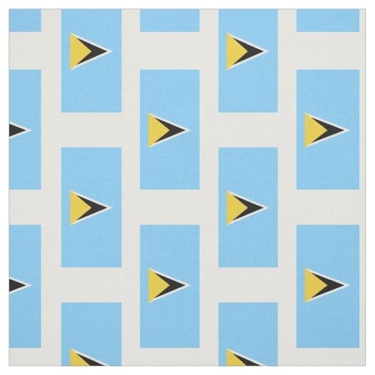 Saint Lucia Flag Stof (Swatch)