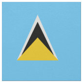 Saint Lucia Flag Stof (Close Up)