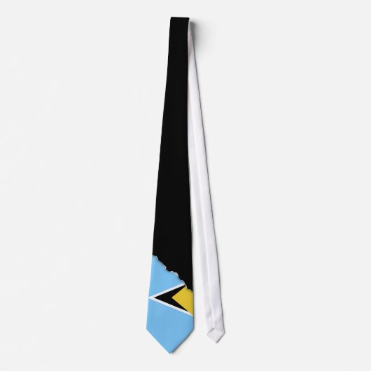 Saint Lucia Flag Stropdas (Voorkant)