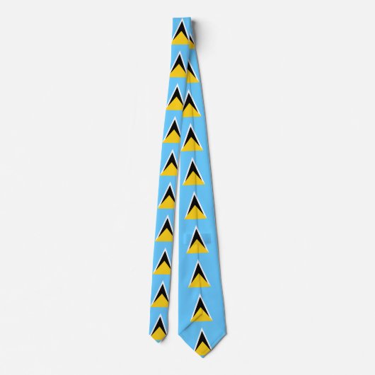 Saint Lucia Flag Stropdas (Achterkant)
