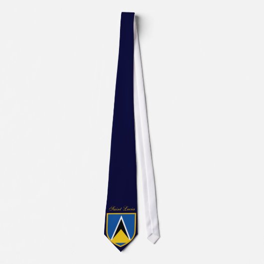 Saint Lucia Flag Stropdas (Voorkant)