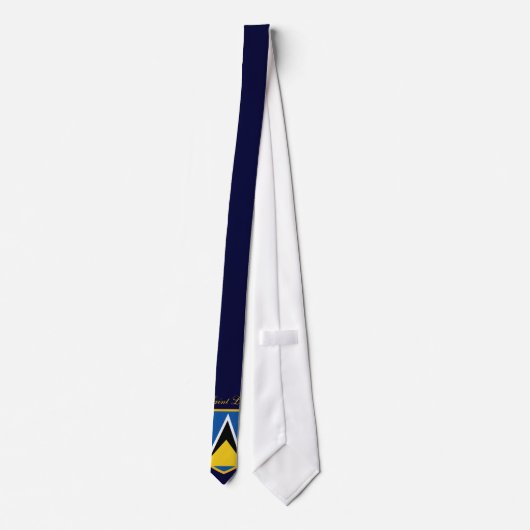Saint Lucia Flag Stropdas (Achterkant)