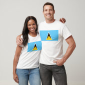 Saint Lucia Flag T-shirt (Unisex)
