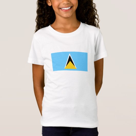 Saint Lucia Flag T-shirt (Voorkant)