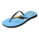 Saint Lucia Flag Teenslippers (Schuin)