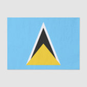 Saint Lucia Flag Tissuepapier (Voorkant)