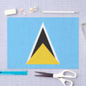Saint Lucia Flag Tissuepapier (Craft)