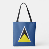 Saint Lucia Flag Tote Bag (Achterkant)