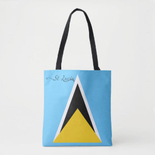 Saint Lucia Flag Tote Bag