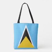 Saint Lucia Flag Tote Bag (Achterkant)