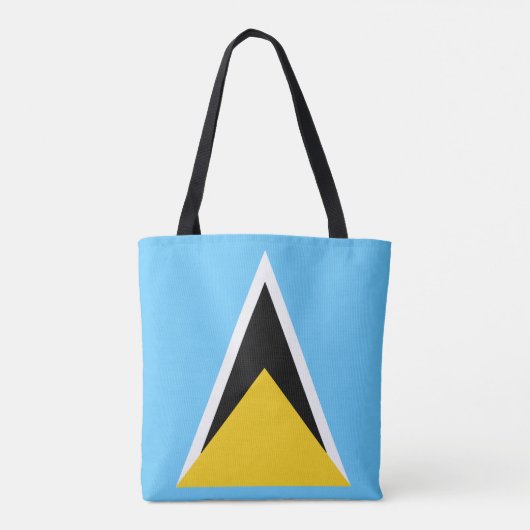 Saint Lucia Flag Tote Bag (Achterkant)
