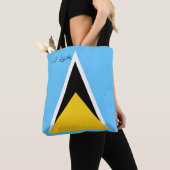 Saint Lucia Flag Tote Bag (Dichtbij)