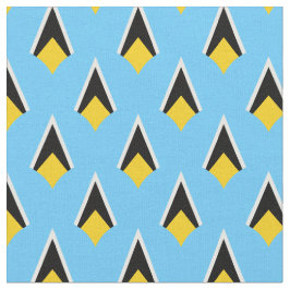 Saint Lucia Flag & Trendy Fabric/mode, sport Stof