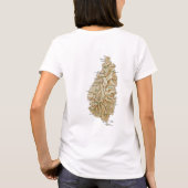 Saint Lucia Flag x Map T-Shirt (Achterkant)