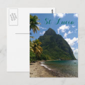 Saint Lucia Gros Piton Briefkaart (Voorkant / Achterkant)