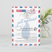 Saint Lucia heeft net gehuwd met Airmail Post Rece Kaart (Staand voorkant)