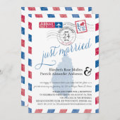 Saint Lucia heeft net gehuwd met Airmail Post Rece Kaart (Voorkant / Achterkant)