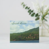 Saint Lucia Hillside Village Briefkaart (Staand voorkant)