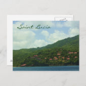 Saint Lucia Hillside Village Briefkaart (Voorkant / Achterkant)