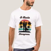 Saint Lucia Honeymoon T-shirt (Voorkant)