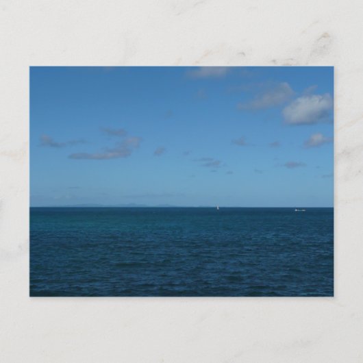 Saint Lucia Horizon Blue Ocean Briefkaart (Voorkant)