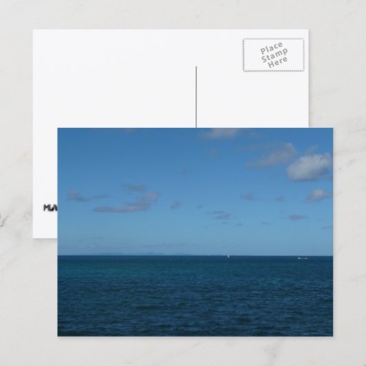 Saint Lucia Horizon Blue Ocean Briefkaart (Voorkant / Achterkant)
