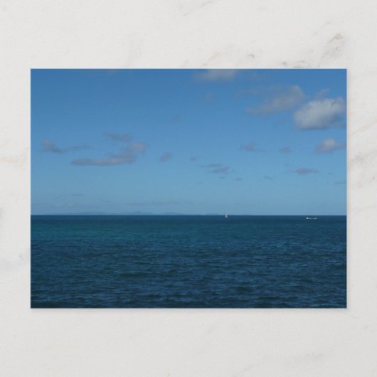 Saint Lucia Horizon Blue Ocean Briefkaart (Voorkant)