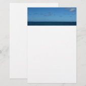Saint Lucia Horizon Blue Ocean Briefpapier (Voorkant / Achterkant)
