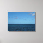 Saint Lucia Horizon Blue Ocean Canvas Afdruk (Voorkant)