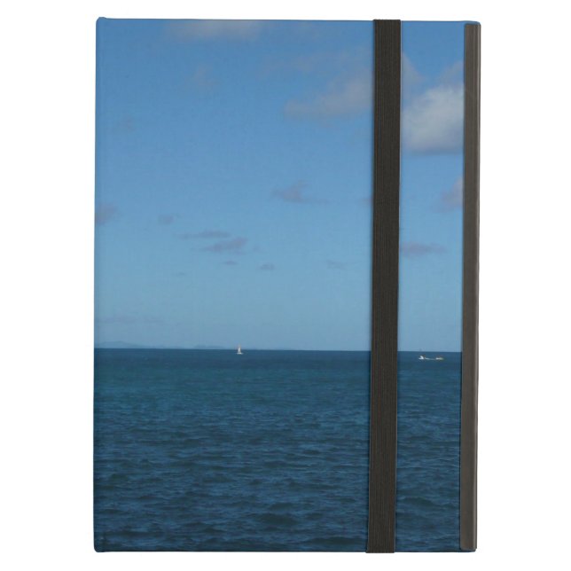Saint Lucia Horizon Blue Ocean iPad Air Hoesje (Voorkant Gesloten)