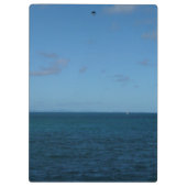 Saint Lucia Horizon Blue Ocean Klembord (Achterkant)