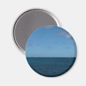 Saint Lucia Horizon Blue Ocean Magneet (Voorkant / Achterkant)