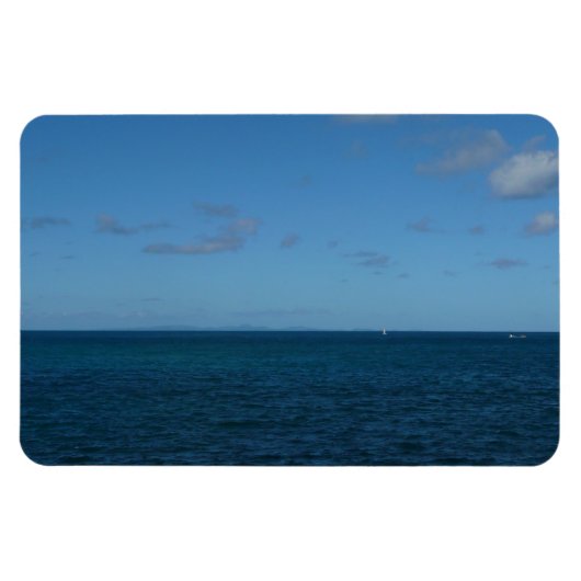 Saint Lucia Horizon Blue Ocean Magneet (Horizontaal)