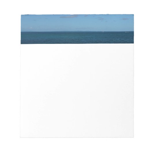 Saint Lucia Horizon Blue Ocean Notitieblok (Voorkant)